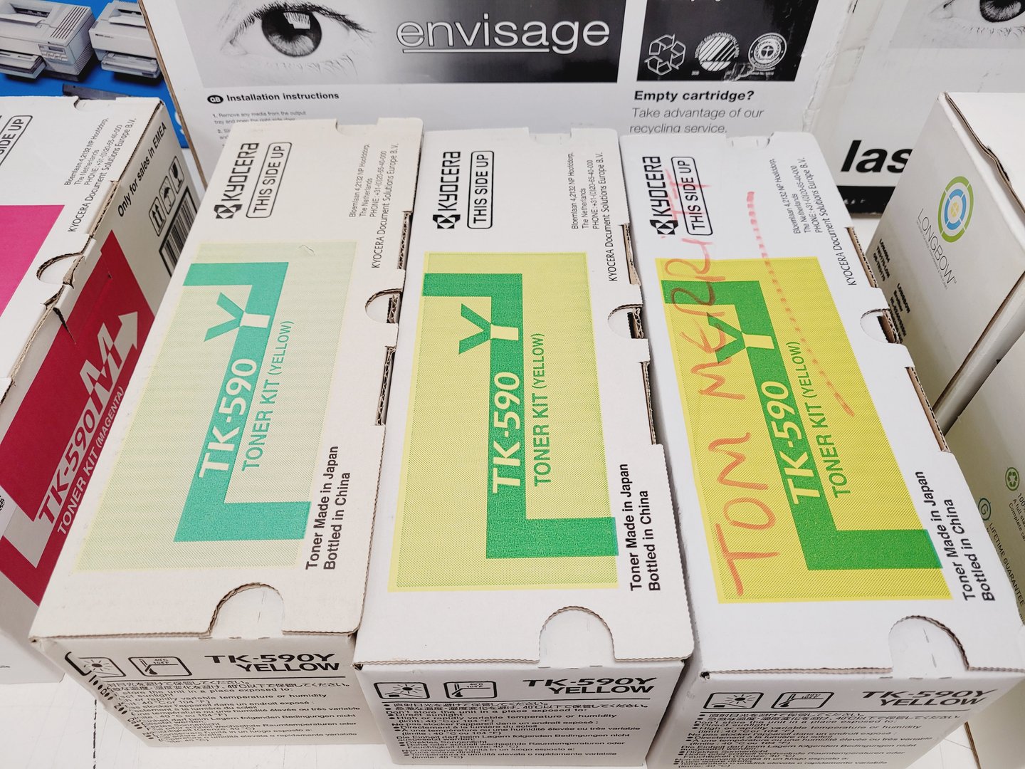 Image of Job Lot of Printer Toner Ink Cartridges - HP, Epson, Kyocera