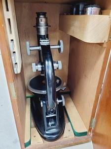 Thumbnail image of Job lot of Vintage Laboratory Microscopes & Accessories - Vickers, Watson, Zeiss