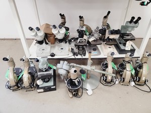 Thumbnail image of Job Lot of Vintage Microscopes & Objectives  - Cooke, Vickers, Watson, Swift Lab