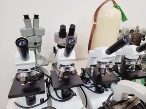 Thumbnail image of Job Lot of Laboratory Microscopes & Accessories - Olympus, Leitz, Wild Lab