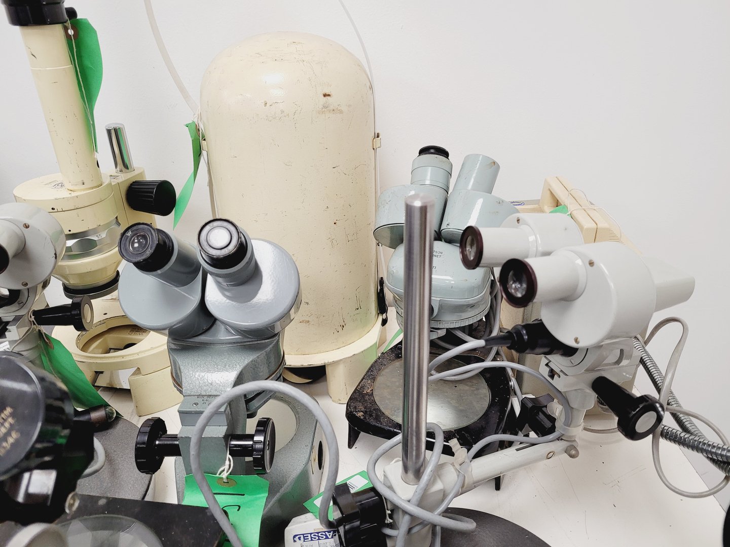 Image of Job Lot of Laboratory Microscopes & Accessories - Olympus, Leitz, Wild Lab