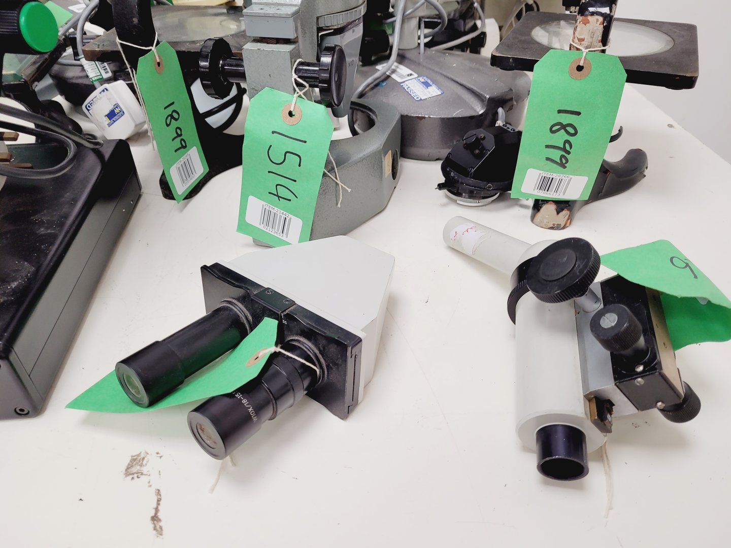 Image of Job Lot of Laboratory Microscopes & Accessories - Olympus, Leitz, Wild Lab
