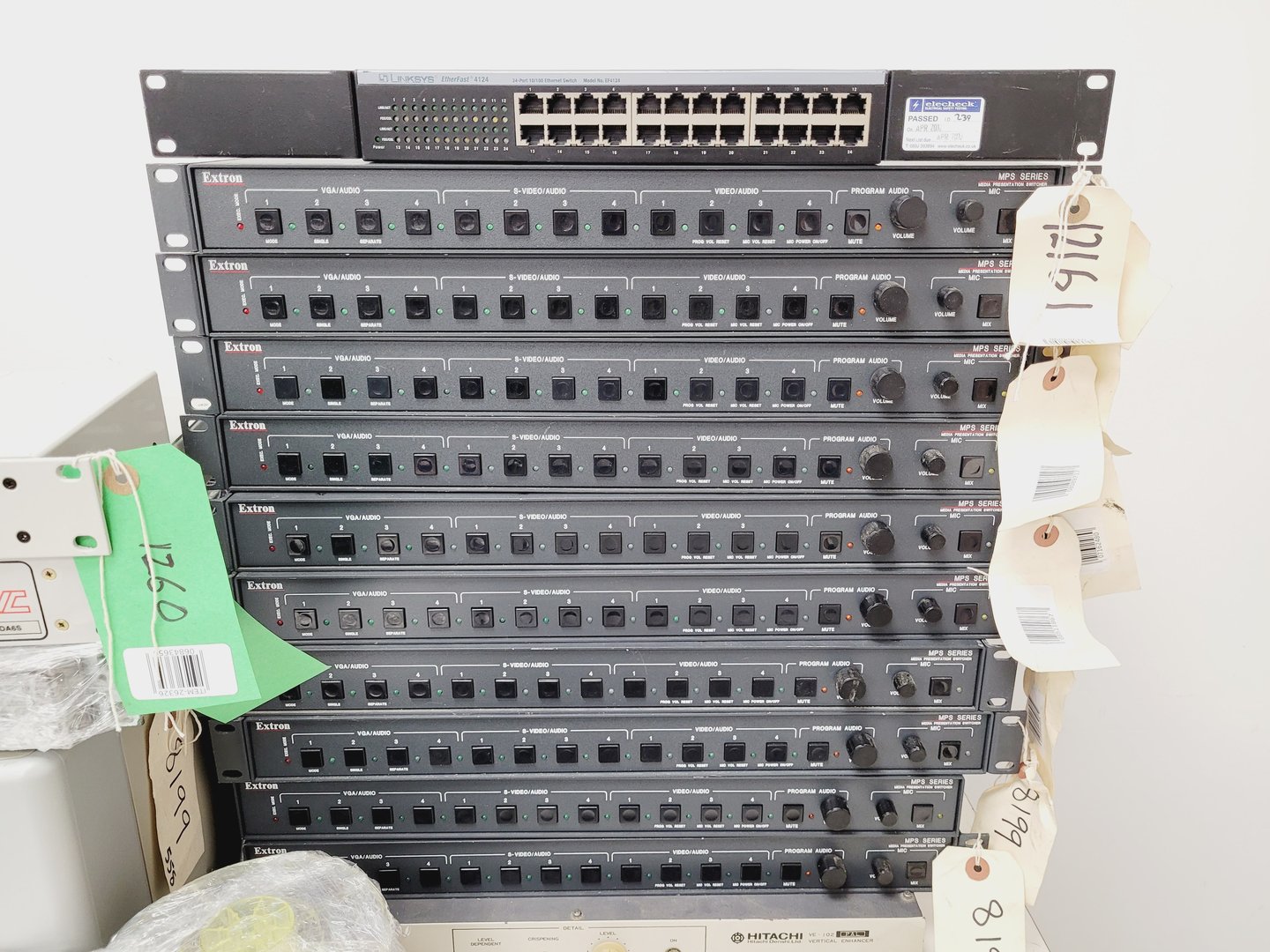 Image of Job Lot of Multimedia IT AV Equipment - Switches, Speakers, Camera Equipment 