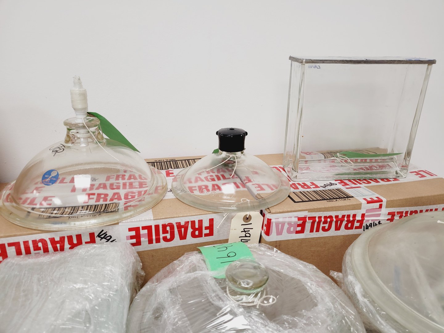 Image of Job Lot of Mixed Used Laboratory Glassware - Tubes, Bottles, Flasks Lab