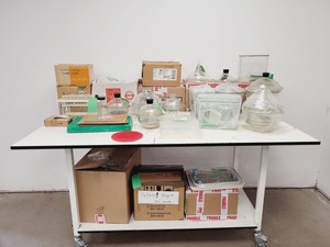 Thumbnail image of Job Lot of Mixed Used Laboratory Glassware - Tubes, Bottles, Flasks Lab