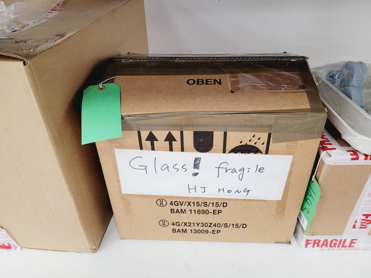Image of Job Lot of Mixed Used Laboratory Glassware - Tubes, Bottles, Flasks Lab