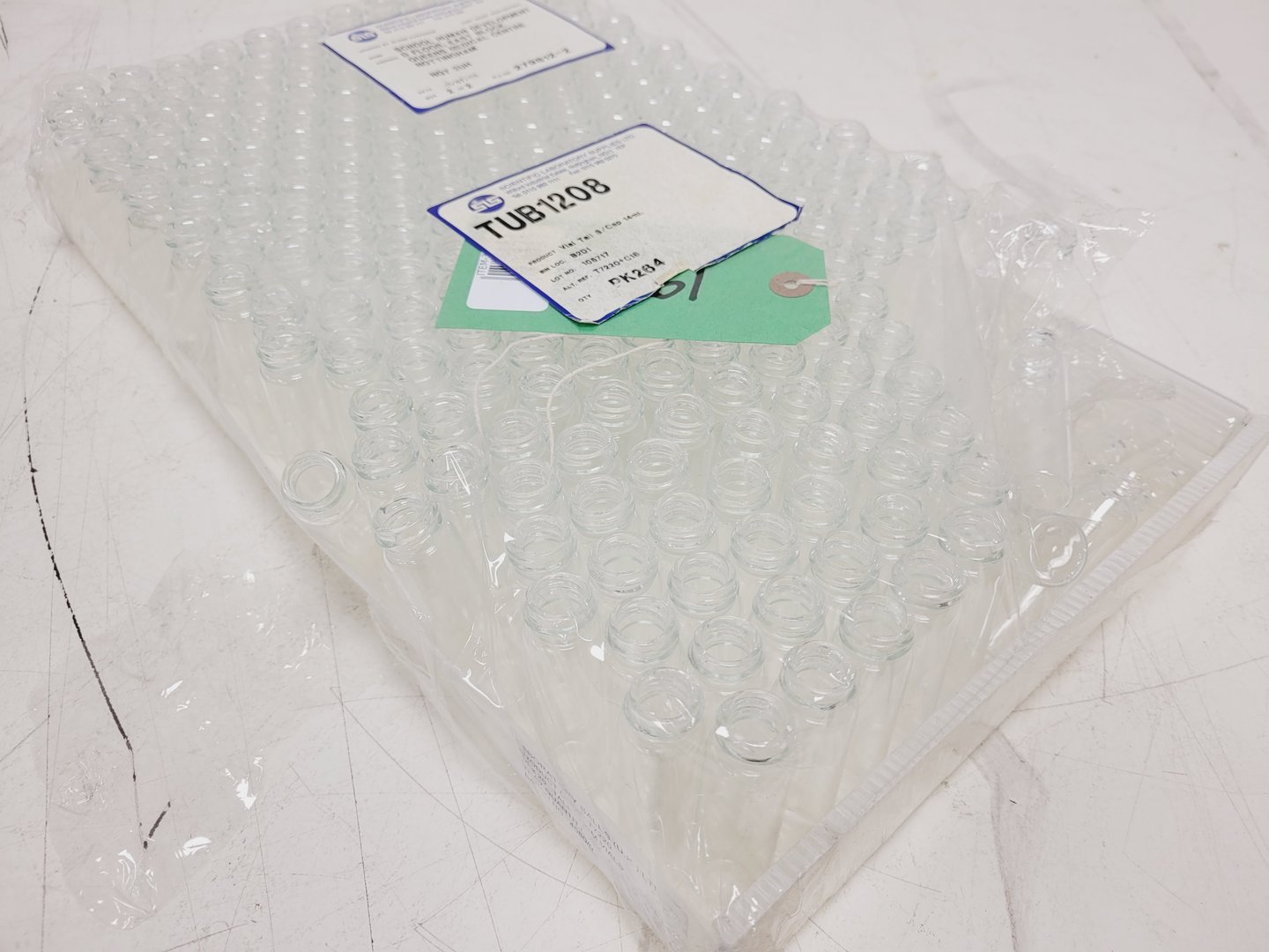 Image of Job Lot of Mixed Used Laboratory Glassware - Tubes, Bottles, Flasks Lab