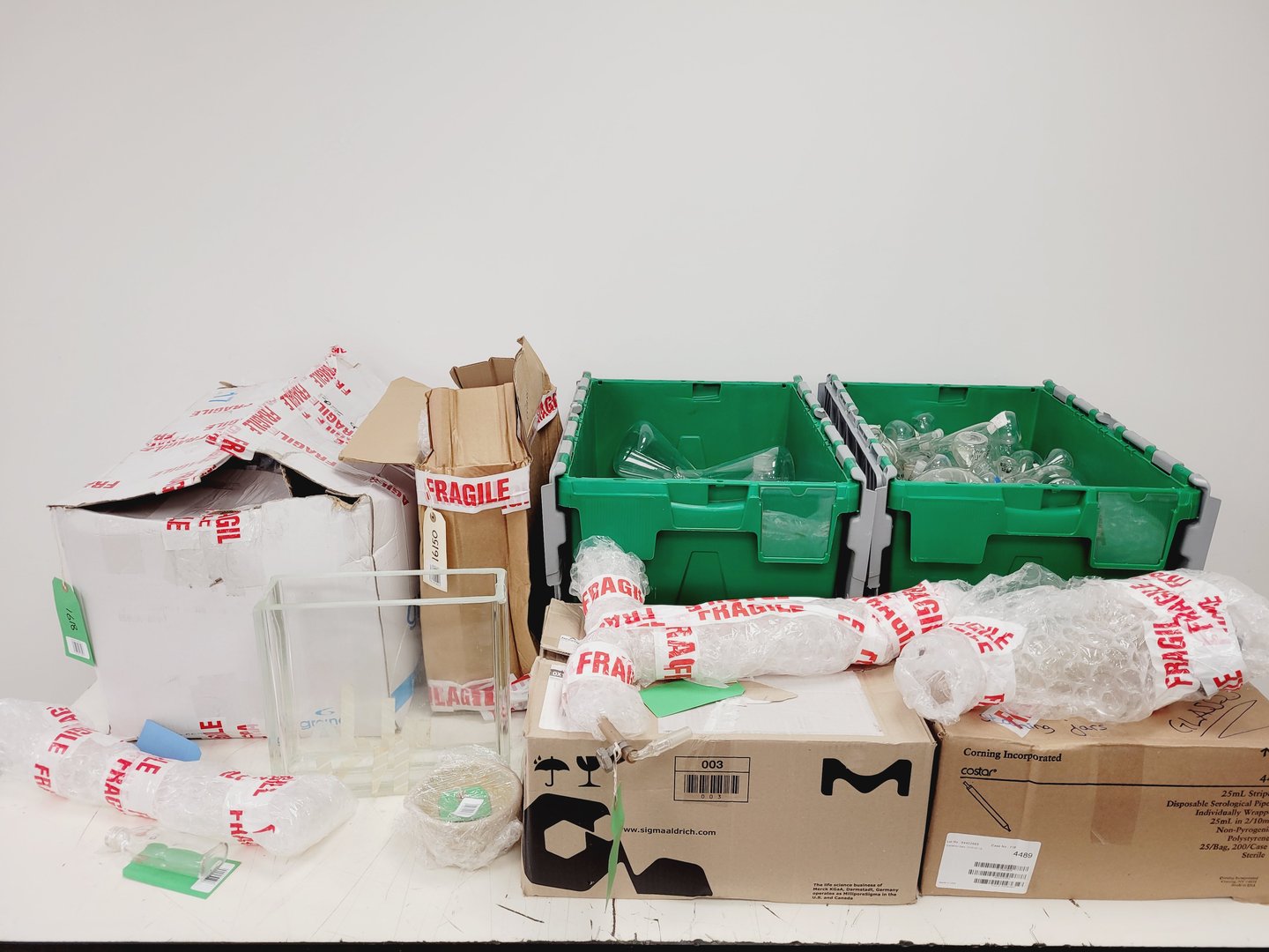 Image of Job Lot of Mixed Used Laboratory Glassware  Lab
