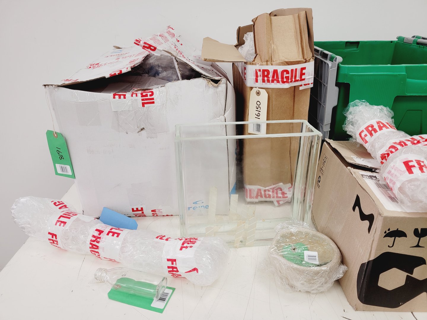 Image of Job Lot of Mixed Used Laboratory Glassware  Lab