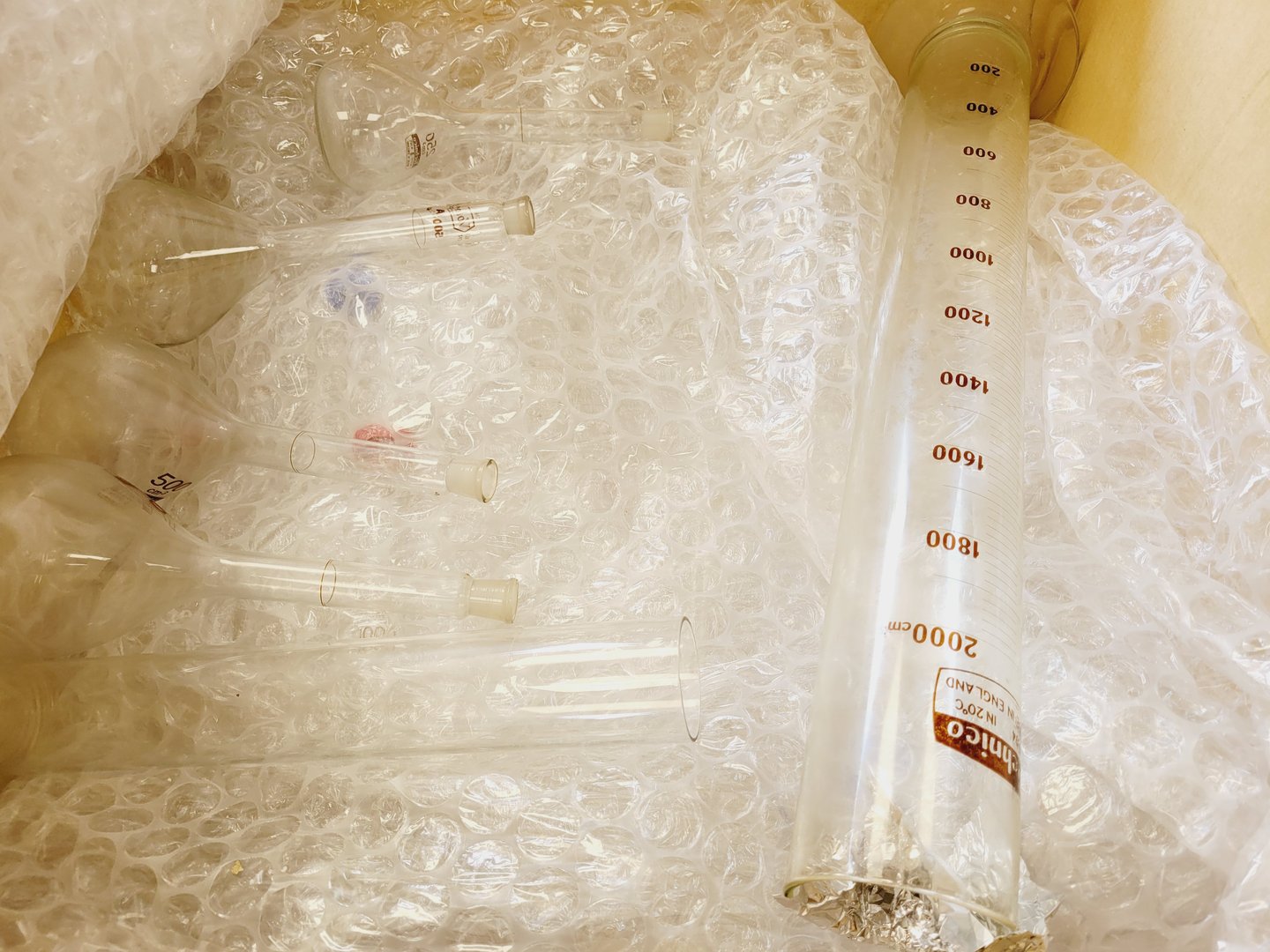 Image of Job Lot of Mixed Used Laboratory Glassware  Lab
