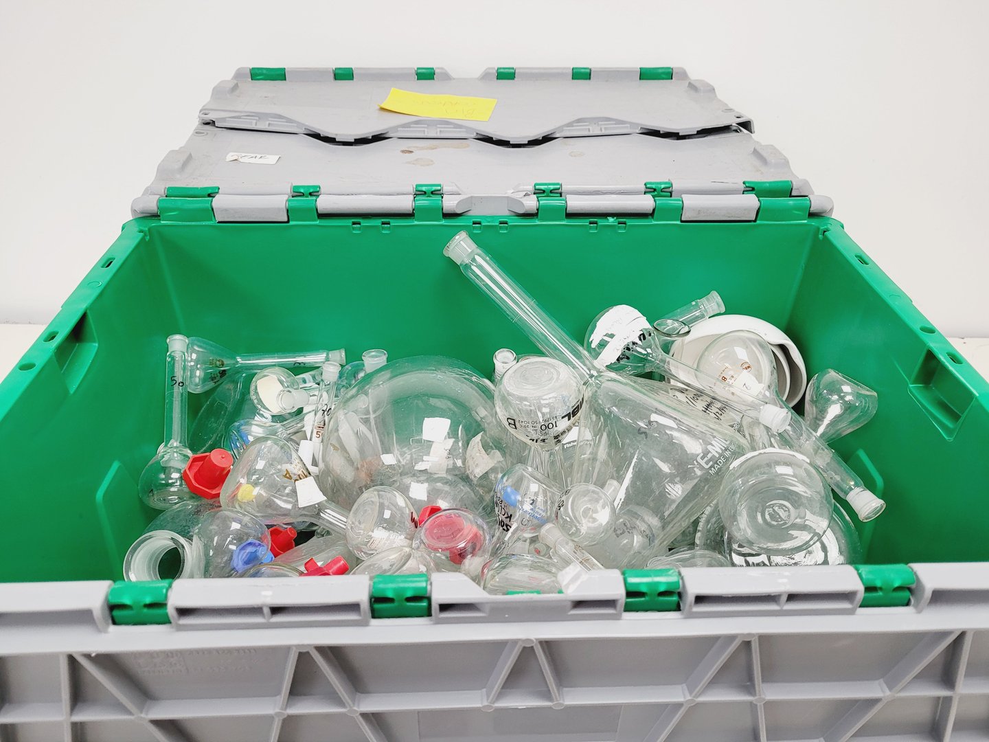 Image of Job Lot of Mixed Used Laboratory Glassware  Lab