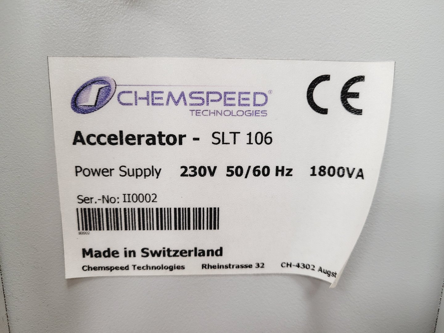 Image of Chemspeed Technologies SLT 106 Accelerator Synthesizer Lab