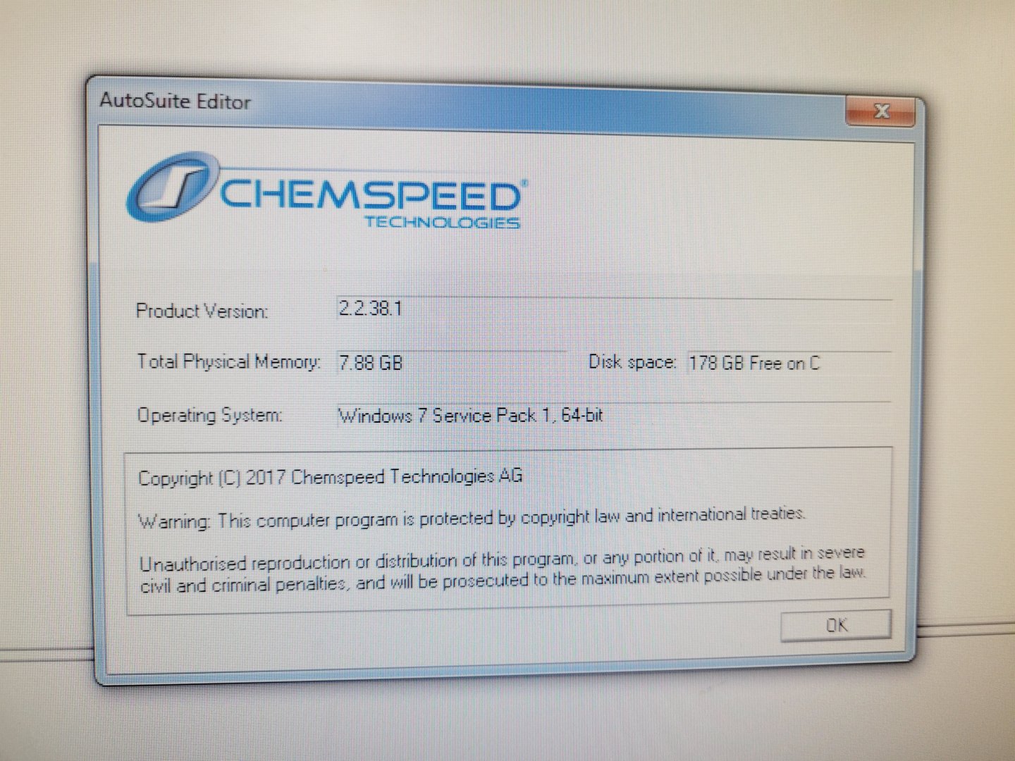 Image of Chemspeed Technologies SLT 106 Accelerator Synthesizer Lab