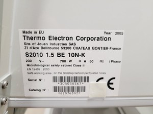 Thumbnail image of Thermo Electron Holten LaminAir Class II Safety Cabinet Lab