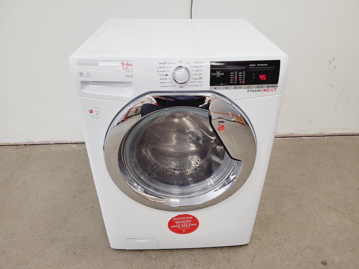 Image of Hoover Dynamic Next Washing Machine Dryer WDXOA 496C/1-80  LCM9