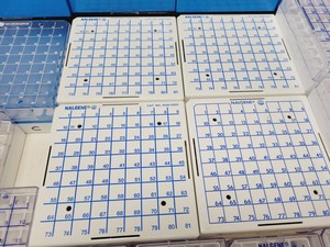 Thumbnail image of Large Job Lot of Plastic Laboratory Cryogenic Storage Boxes Nalgene Simport