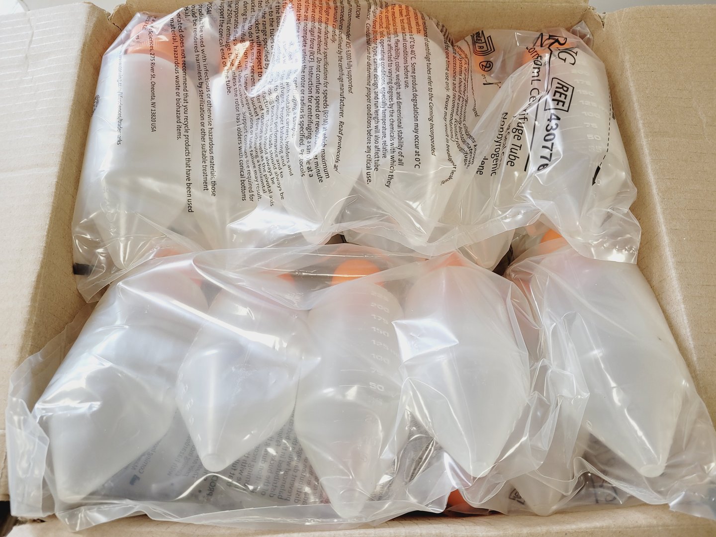 Image of Large Job Lot of Plastic Corning Erlenmeyer Flasks & Bottles Various Sizes Lab
