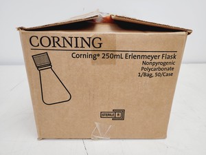 Thumbnail image of Large Job Lot of Plastic Corning Erlenmeyer Flasks & Bottles Various Sizes Lab