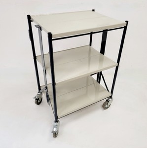 Thumbnail image of Metal Laboratory Equipment Trolley - 3 Shelves - 57.5 x 44.5cm Lab