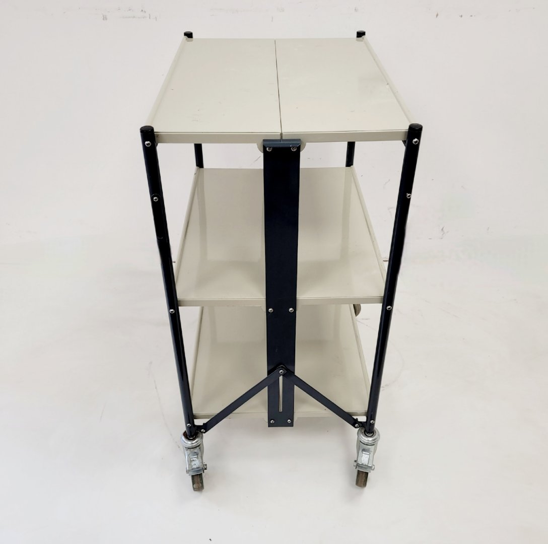 Image of Metal Laboratory Equipment Trolley - 3 Shelves - 57.5 x 44.5cm Lab