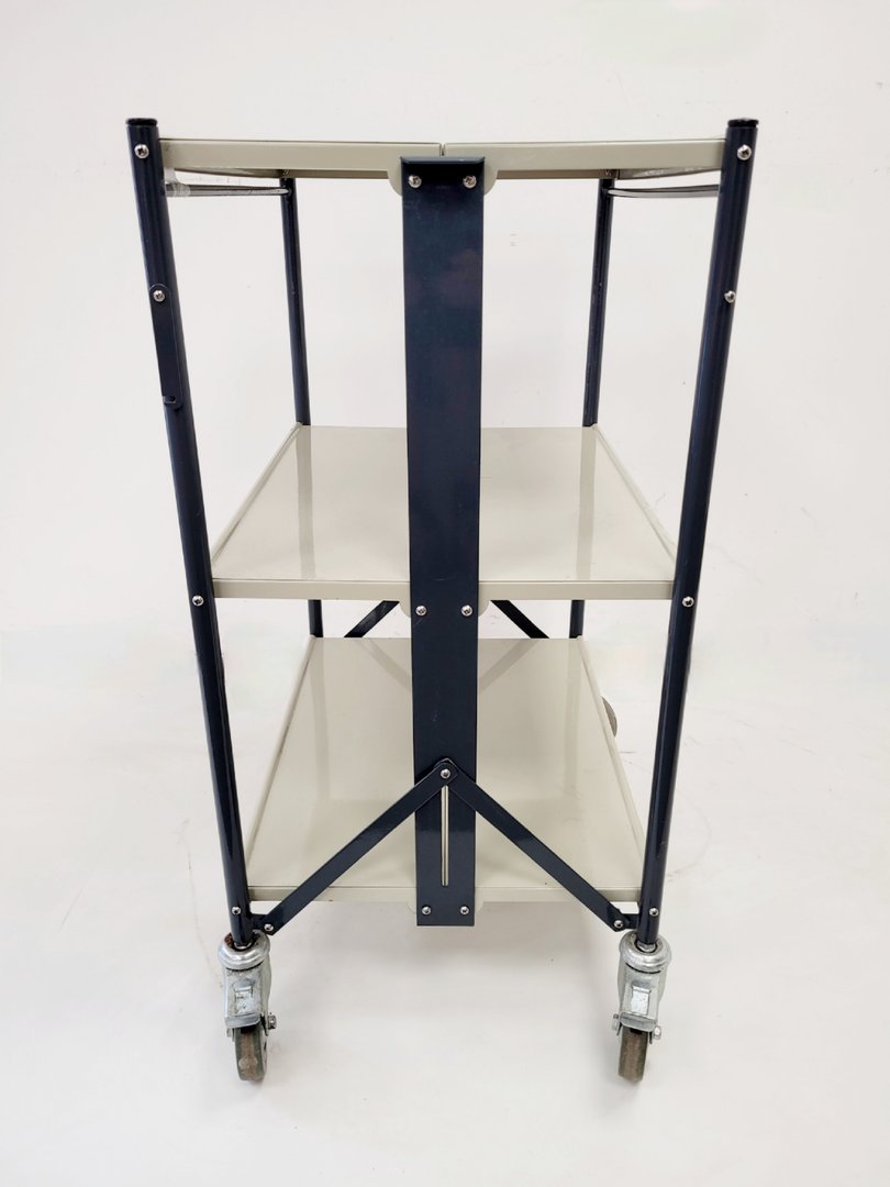 Image of Metal Laboratory Equipment Trolley - 3 Shelves - 57.5 x 44.5cm Lab