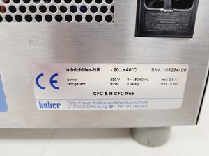 Thumbnail image of Huber Minichiller Minichiller-NR Recirculating Laboratory Chiller Lab