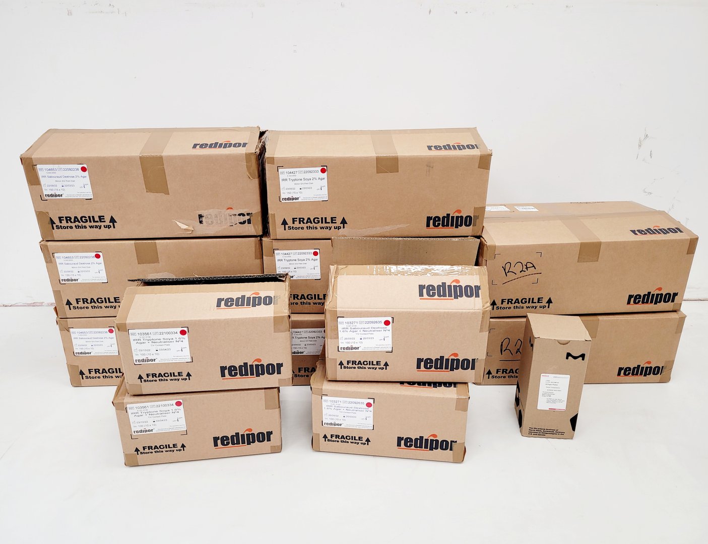 Image of Job Lot of Redipor Petri Dishes/Agar Plates Lab