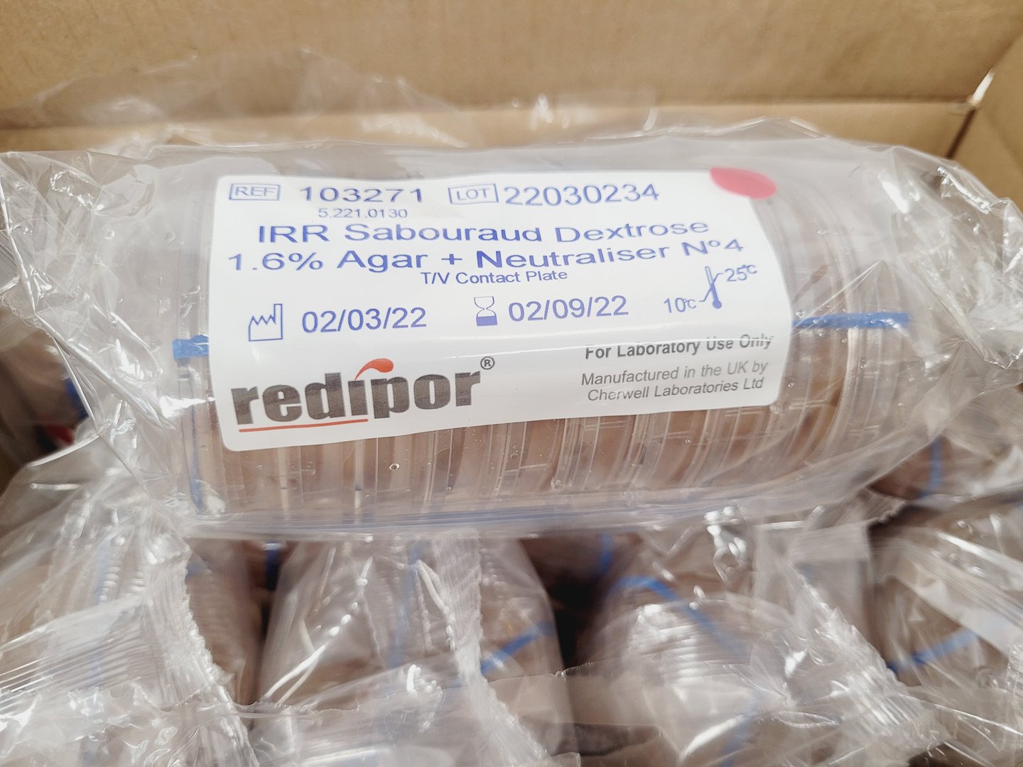 Image of Job Lot of Redipor Petri Dishes/Agar Plates Lab