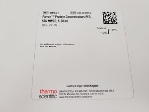 Thumbnail image of Thermo Scientific Pierce Protein Concentrators PES, 50K MWCO, 5-20 mL