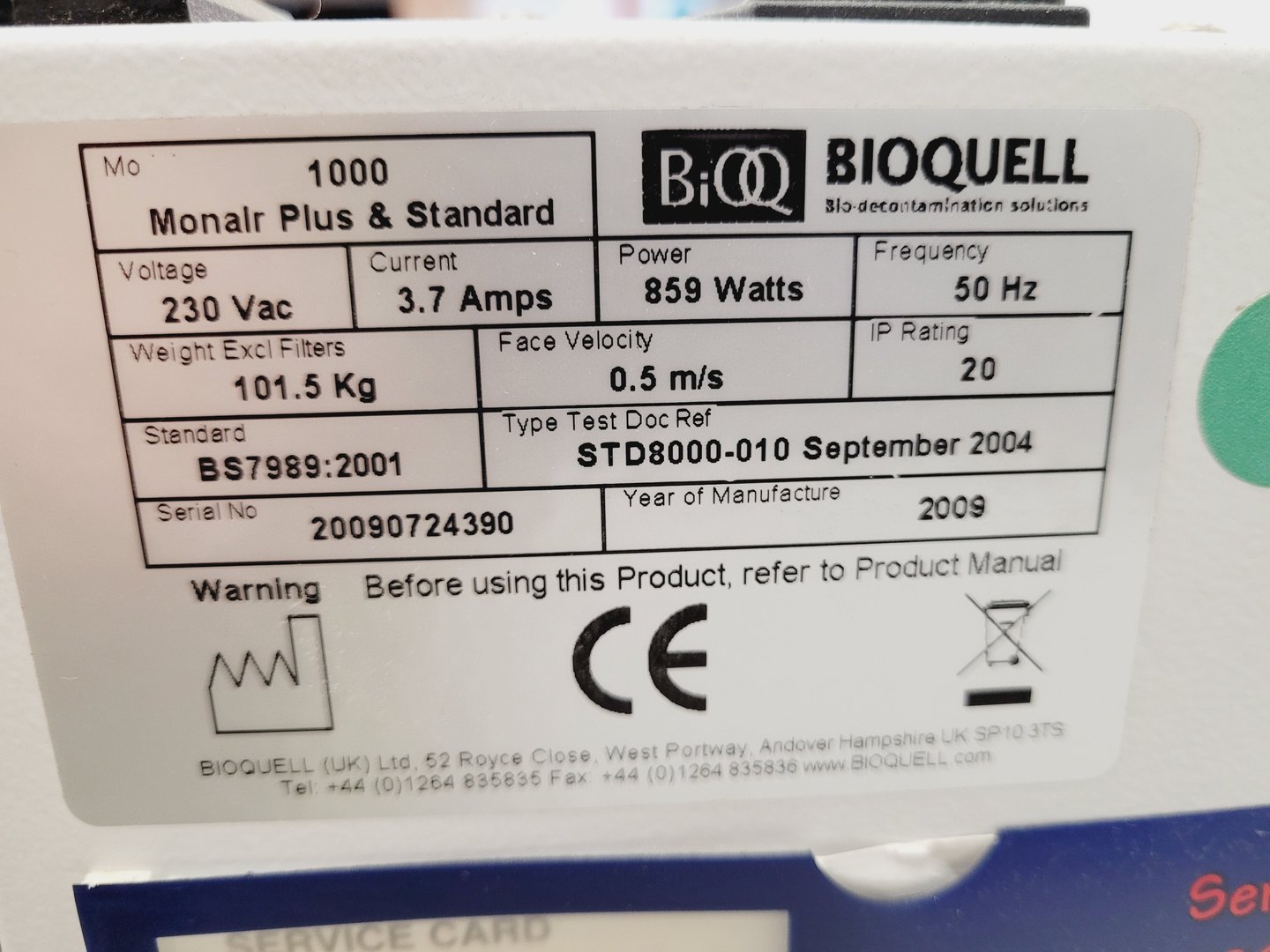 Image of Astec Monair Plus Recirculating Fume Cabinet Lab