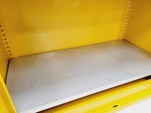Thumbnail image of Yellow Hazardous Chemical Flamable Storage Cabinet COSHH Lab