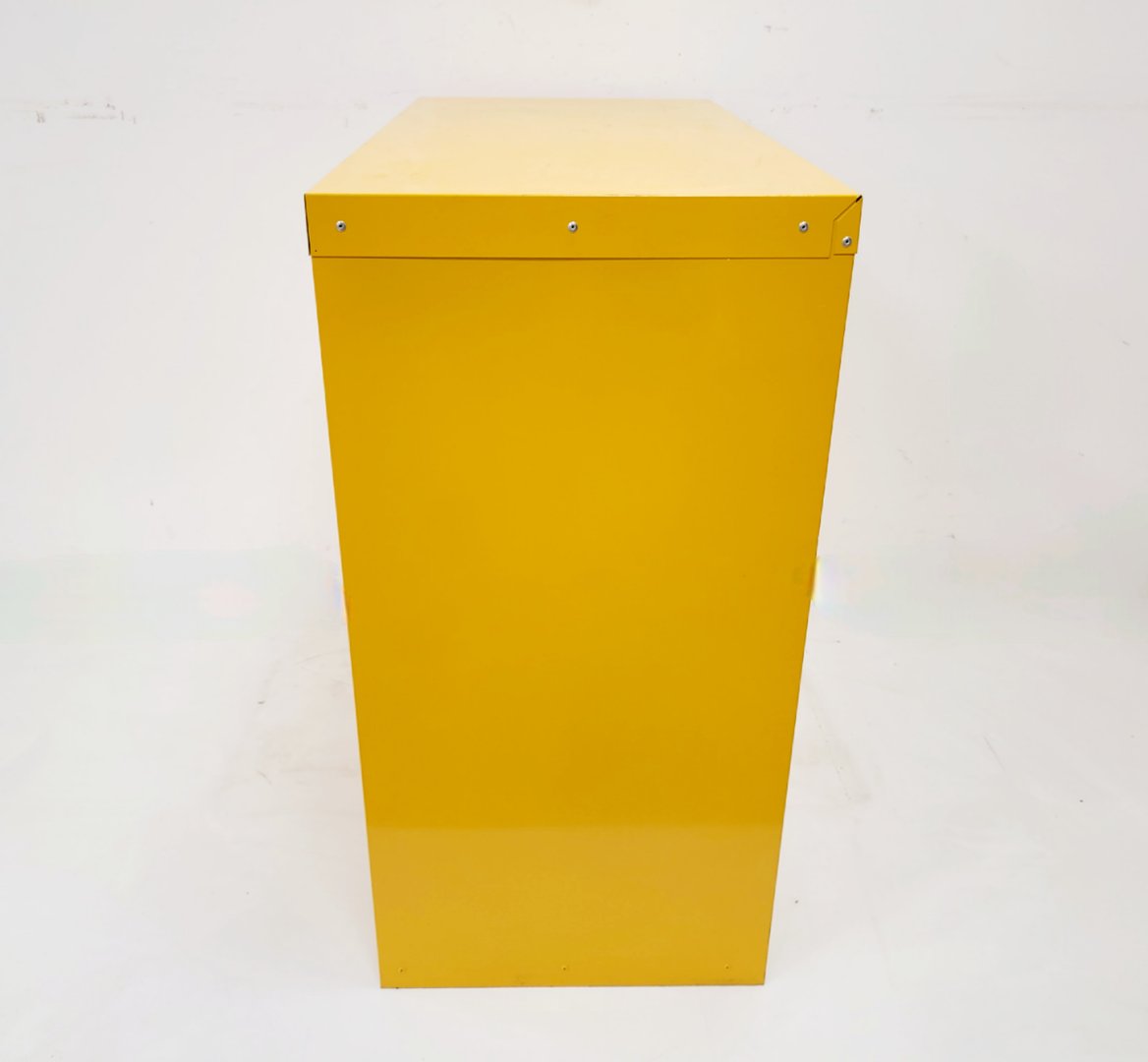 Image of Yellow Hazardous Chemical Flamable Storage Cabinet COSHH Lab
