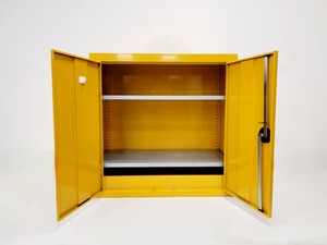 Thumbnail image of Yellow Hazardous Chemical Flamable Storage Cabinet COSHH Lab
