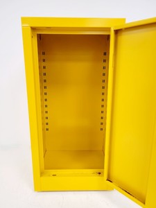 Thumbnail image of Benchtop Hazardous Yellow Flammable Chemical Cabinet Lab Storage COSHH