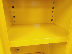 Thumbnail image of Benchtop Hazardous Yellow Flammable Chemical Cabinet Lab Storage COSHH