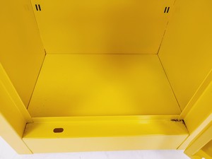Thumbnail image of Benchtop Hazardous Yellow Flammable Chemical Cabinet Lab Storage COSHH