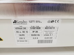 Thumbnail image of Kendro HERAcell 240 CO2 Incubator Lab