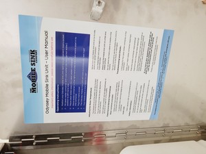 Thumbnail image of Odyssey Mobile Laboratory Handwash Sink Unit Model 1000 Lab Faulty