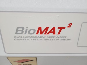 Thumbnail image of MAT BioMAT 2 Class 2 II Recirculator Microbiological Safety Cabinet Lab