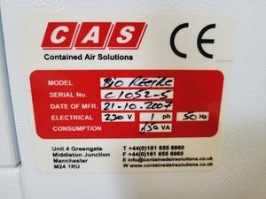 Thumbnail image of MAT BioMAT 2 Class 2 II Recirculator Microbiological Safety Cabinet Lab