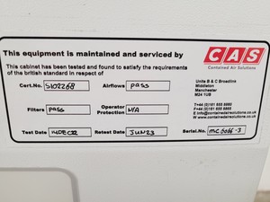 Thumbnail image of MAT BioMAT 2 Recirculating Class 2 Microbiological Safety Cabinet