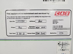 Thumbnail image of Envair Bio 2+ Class 2 Microbiological Safety Cabinet Lab