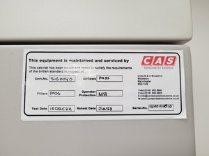 Thumbnail image of Nuaire Cellgard Class 2 Biological Safety Cabinet NU-480-400E Lab