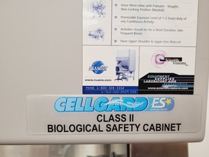 Thumbnail image of Nuaire Cellgard Class 2 Biological Safety Cabinet NU-480-400E Lab