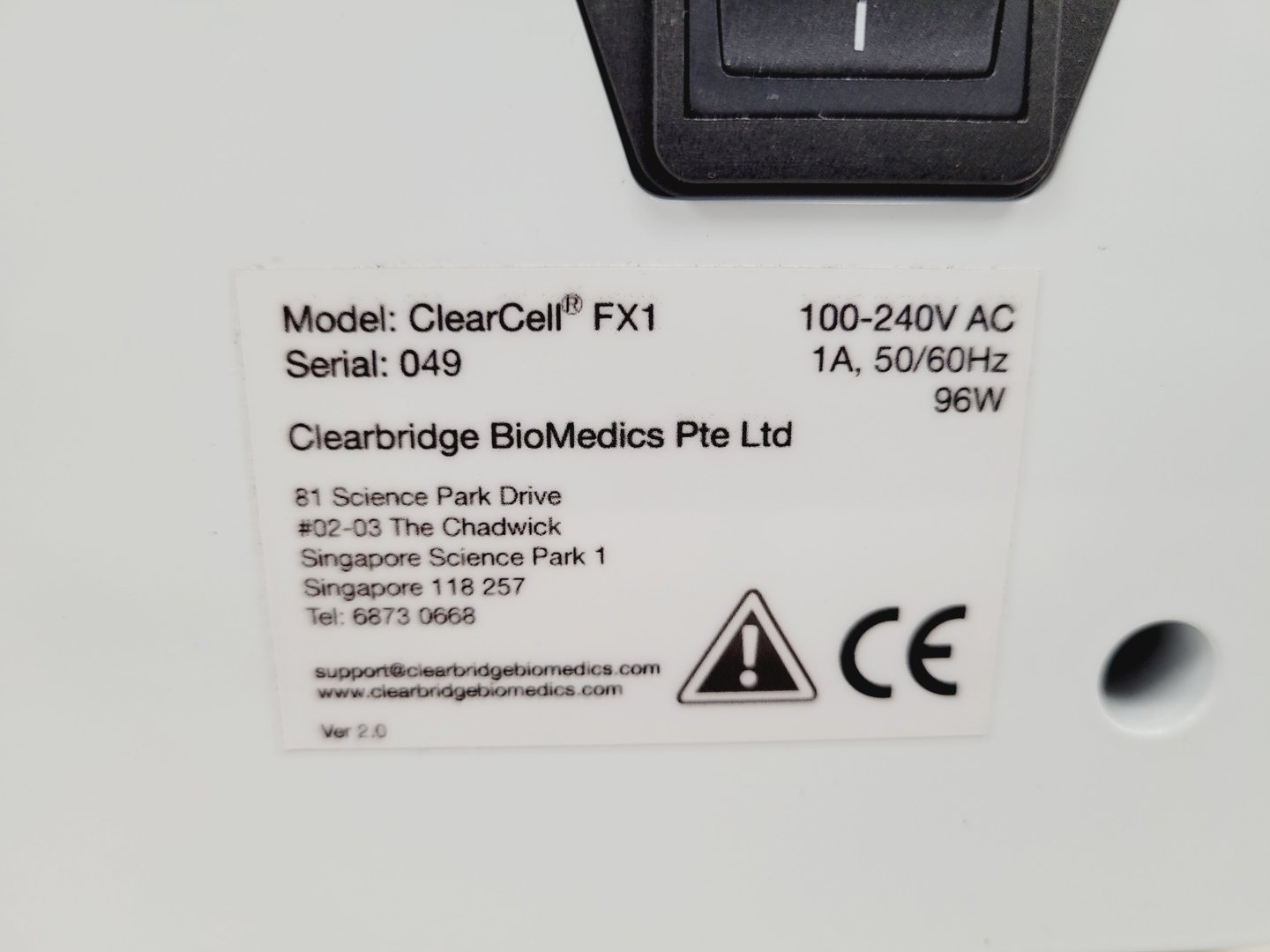 Image of Clearbridge BioMedics ClearCell FX1 Cell Retrieval System Lab Spares/Repairs