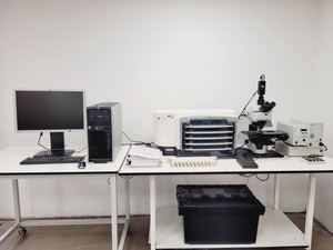 Thumbnail image of Applied Imaging Genetix Ariol SL-50 Vision BioSystems Olympus BX-61 Microscope