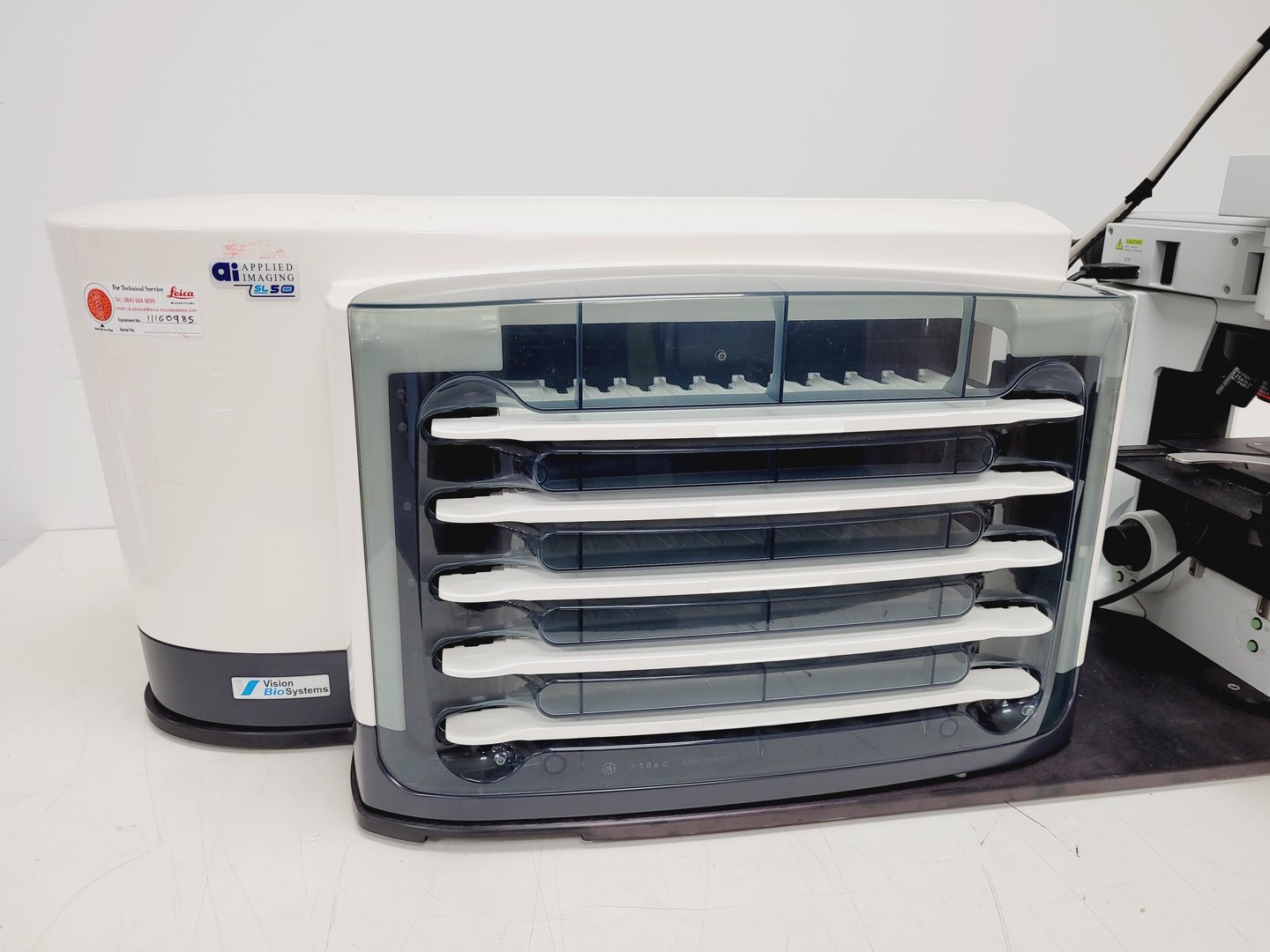 Image of Applied Imaging Genetix Ariol SL-50 Vision BioSystems Olympus BX-61 Microscope