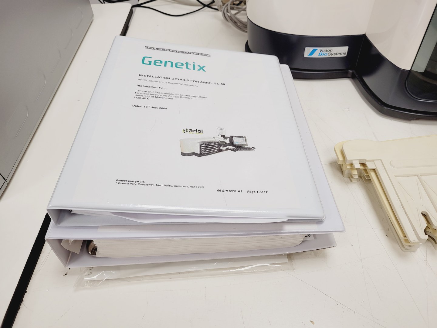 Image of Applied Imaging Genetix Ariol SL-50 Vision BioSystems Olympus BX-61 Microscope