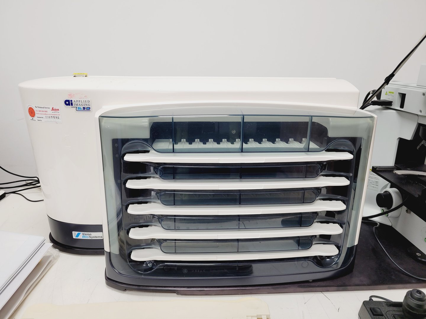 Image of Applied Imaging Genetix Ariol SL-50 Vision BioSystems Olympus BX-61 Microscope