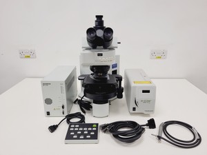 Thumbnail image of Olympus BX61 BX61TRF Microscope System,  UPlanFL N 20x/0.50 ∞/0.17/FN26.5 Lab